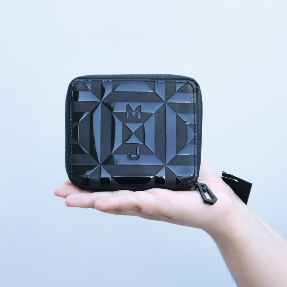 NWT Marc by Marc Jacobs Rubix Tonal Credit Card Wallet Black